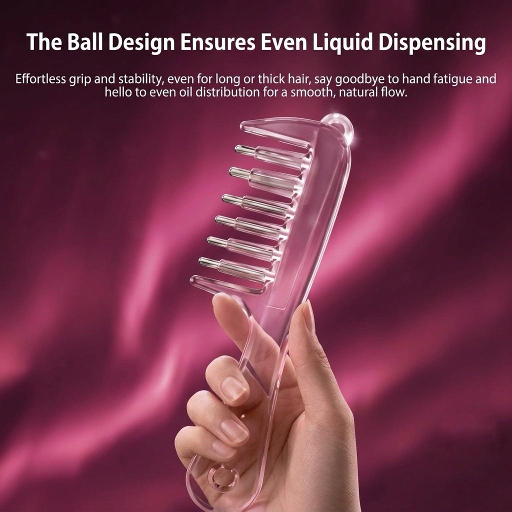 Clear Design. Precise Application. Liquid-Guiding Comb