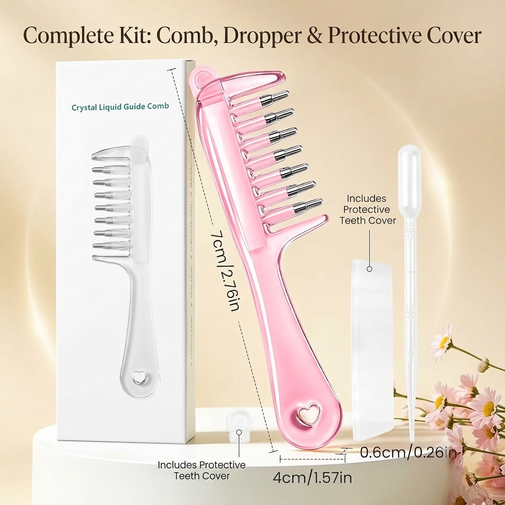 Clear Design. Precise Application. Liquid-Guiding Comb