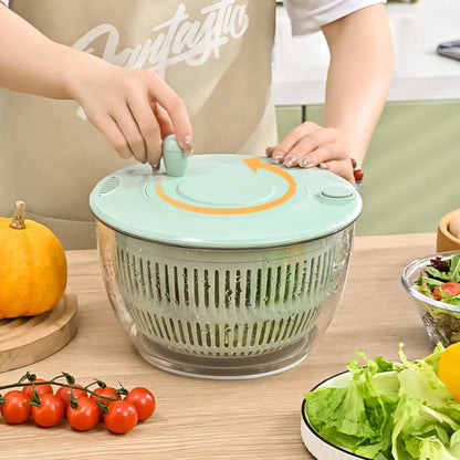 5-in-1 Multifunctional Salad Spinner & Vegetable Slicer Prep Bowl